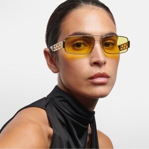 Versace Sunglasses with Yellow Lenses